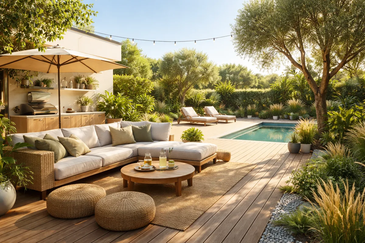 Créer un espace de vie extérieur agréable et fonctionnel